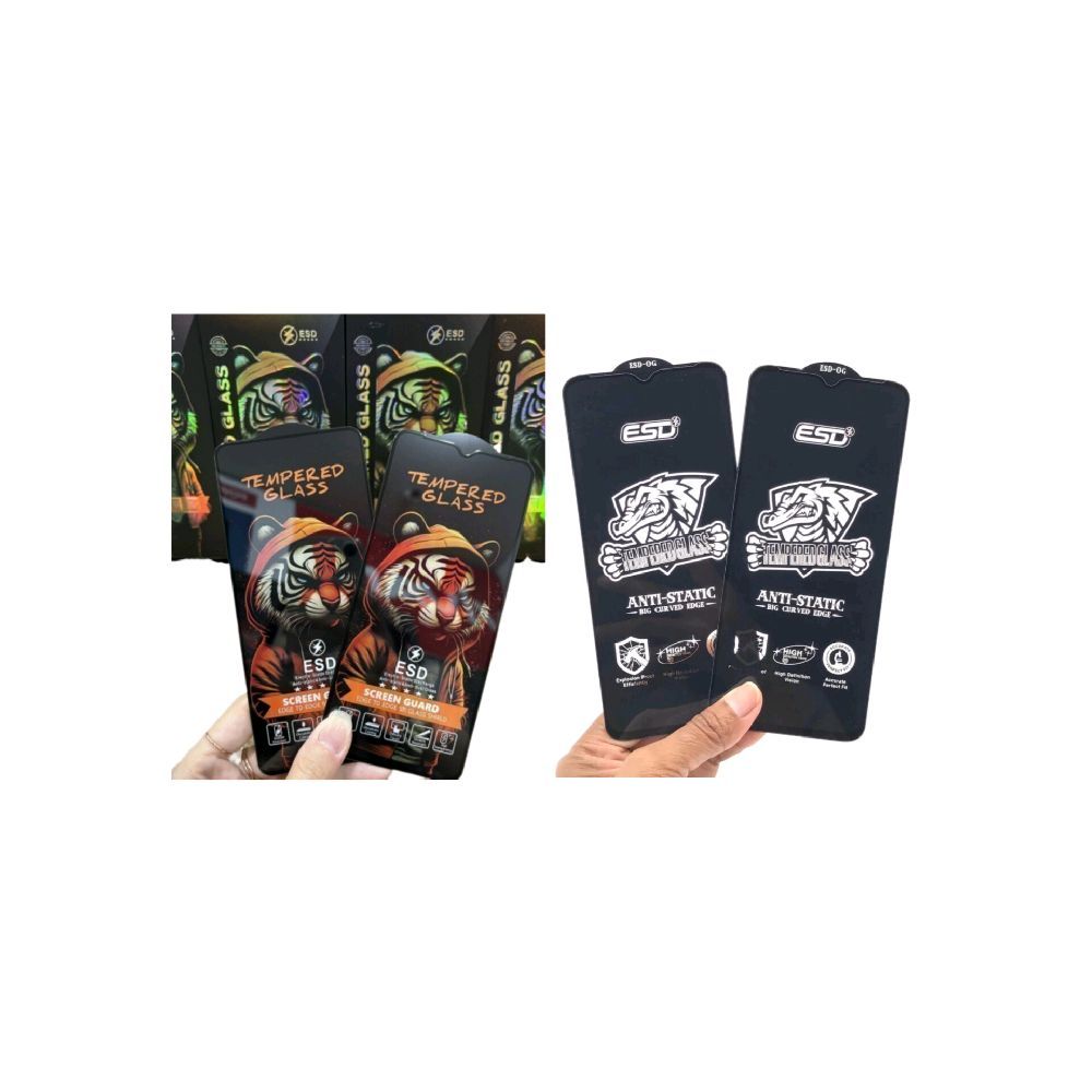 OKS - INFINIX Tempered Glass Anti Static Kaca Glossy Pelindung Layar Hp Anti Gores Kaca Bening Anti 