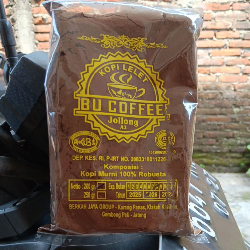 Kopi bubuk / Kopi lelet 200 gr khas jolong pati jawa tengah