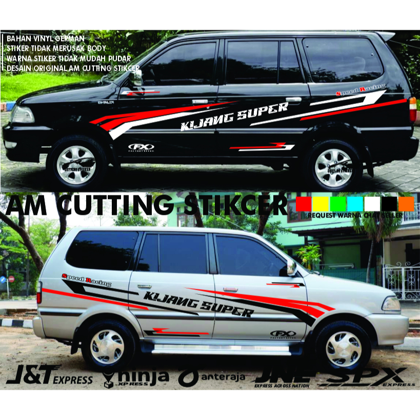 Stiker Mobil Kijang Super Stiker Body Kijang Super Stiker Kijang Super Cutting Sticker Terbaru