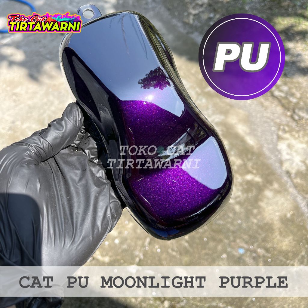 CAT MOONLIGHT PURPLE / HITAM EFEK UNGU PU (POLYURETHANE)