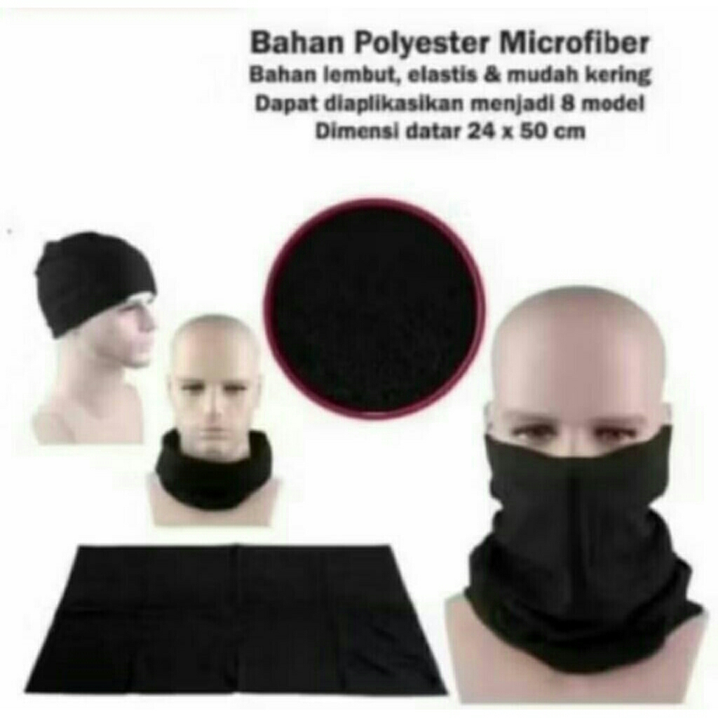 Buff Masker Pria Tebal Tanpa jahitan/masker Bandana/ Masker Motor