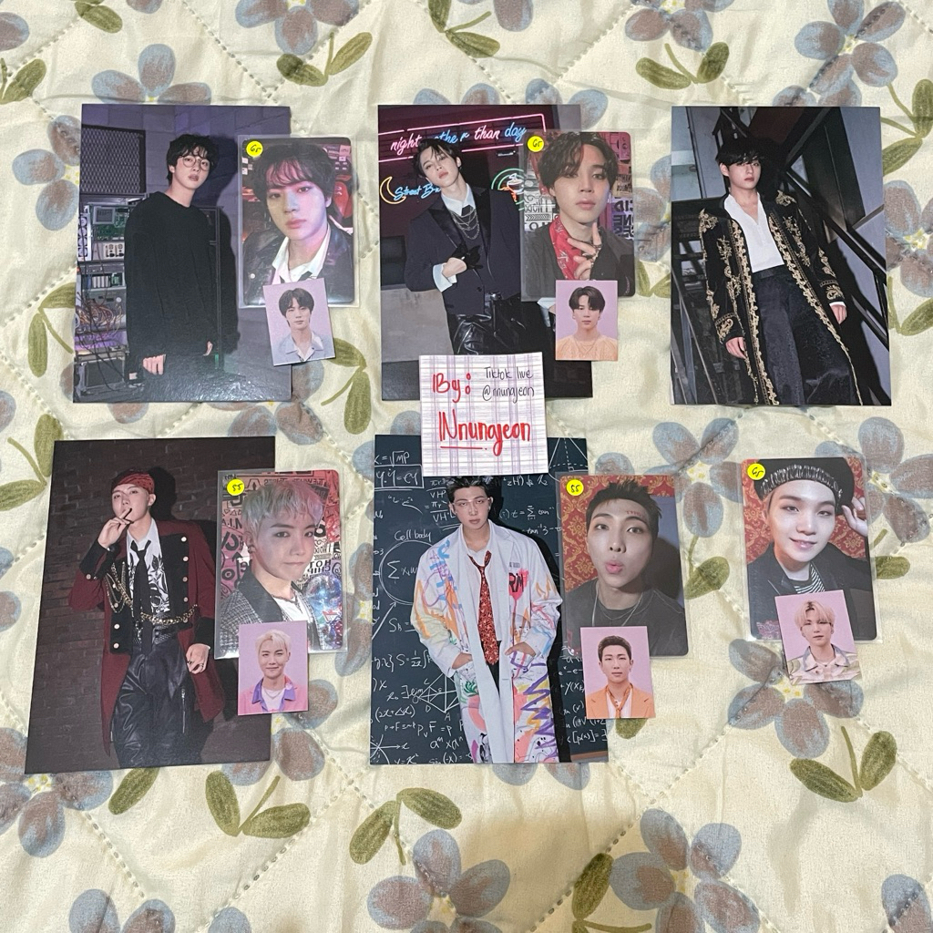 photocard postcard season greeting 2022 BTS taehyung rm Suga jinjing jhope sg22 official