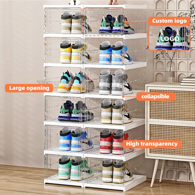 Rak Sepatu Bentuk Box 6 Kotak Plastik - Box Sepatu 1x6 Rita Serbaguna