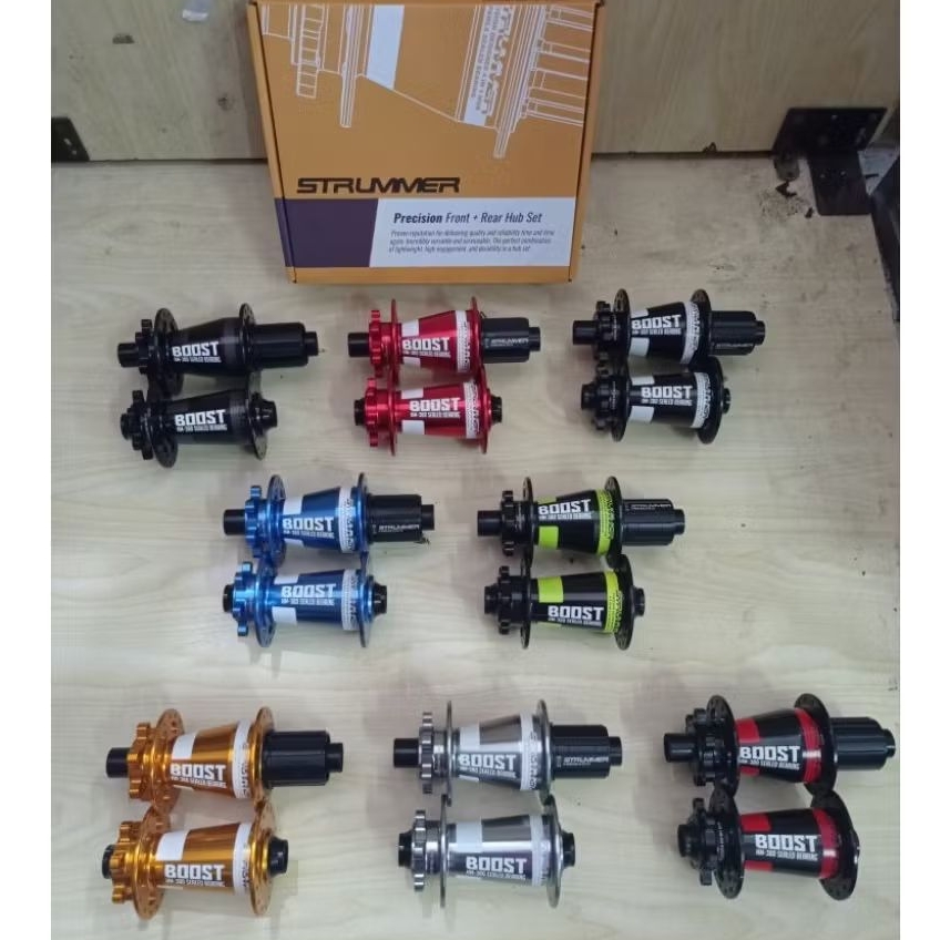 Hub Freehub Strummer MT380 Boost 32H Bisa TA dan QR Bearing 6 pawls tawon like MT009 MT039