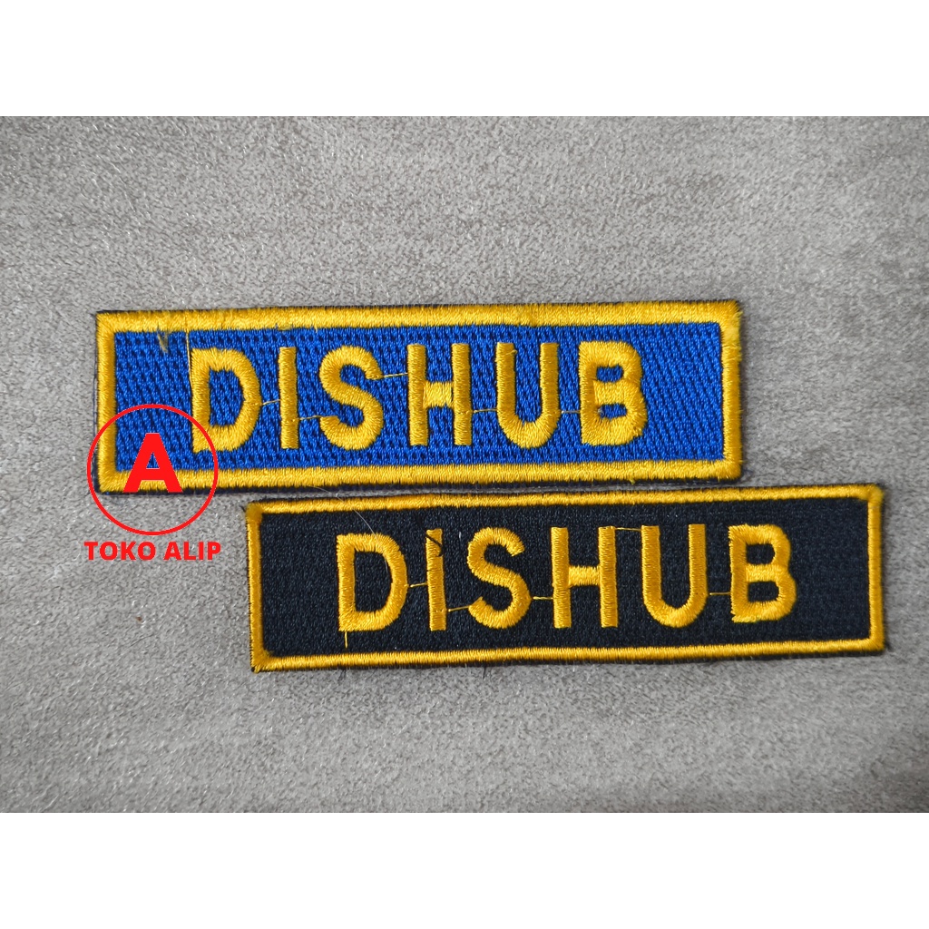 Badge Dishub Bordir (Biasa) - Bordir Logo Dinas Perhubungan - Bordir Baju DISHUB - Bet Dishub