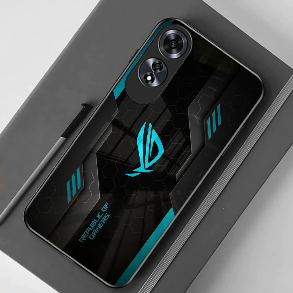 (B172) Softcase Glass Kaca OPPO A60 - CASE HP TERBARU - Case Hp OPPO A60 Terbaru Anti Air TPU