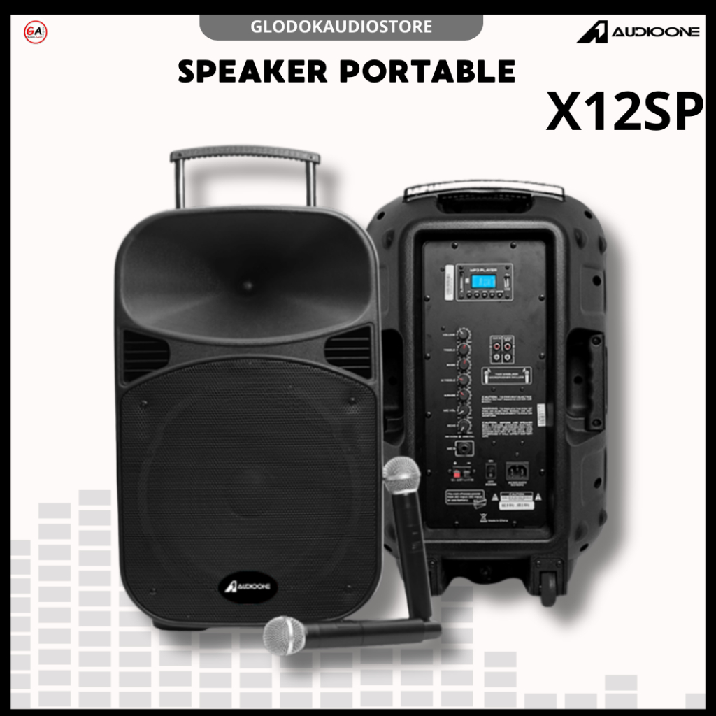 Speaker Portable X12SP AUDIO ONE Bluetooth 4000mah TWS Support Micro SD USB Garansi Resmi 1 Tahun