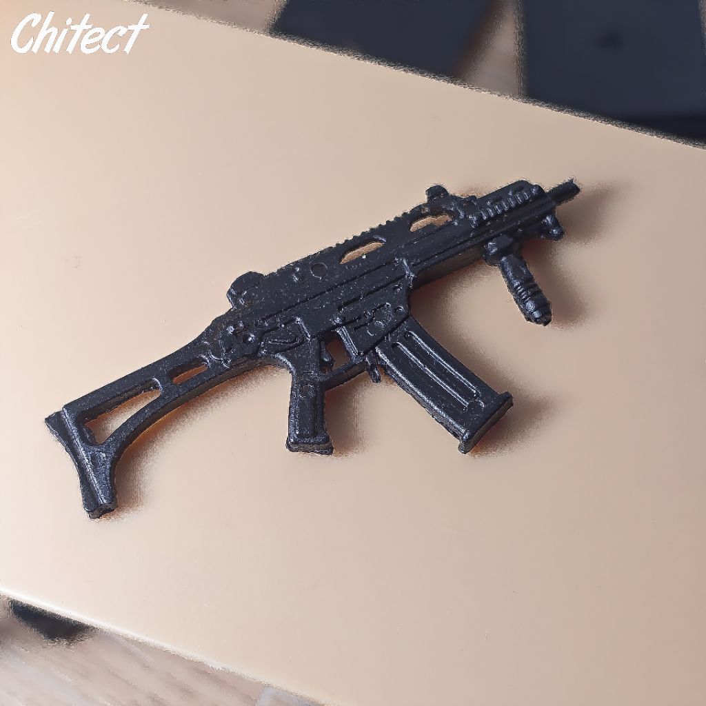 Weapon/Senjata  PUBG GC, G36C Vertikal (Recast) Kitbash Skala1/12 For Figma, SHF, Mafex, Revoltect