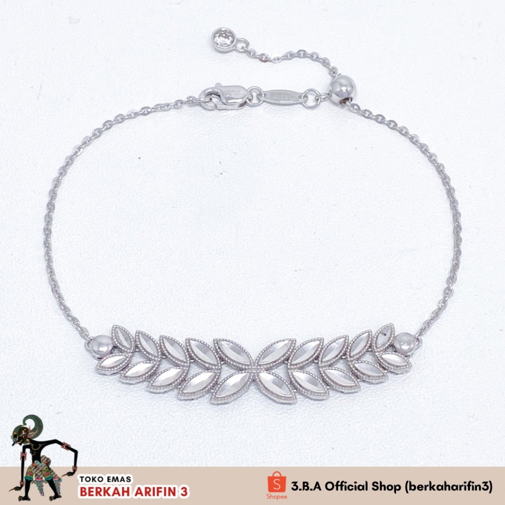 berkaharifin3-Gelang Serut Putih Nori Daun Polos 8K