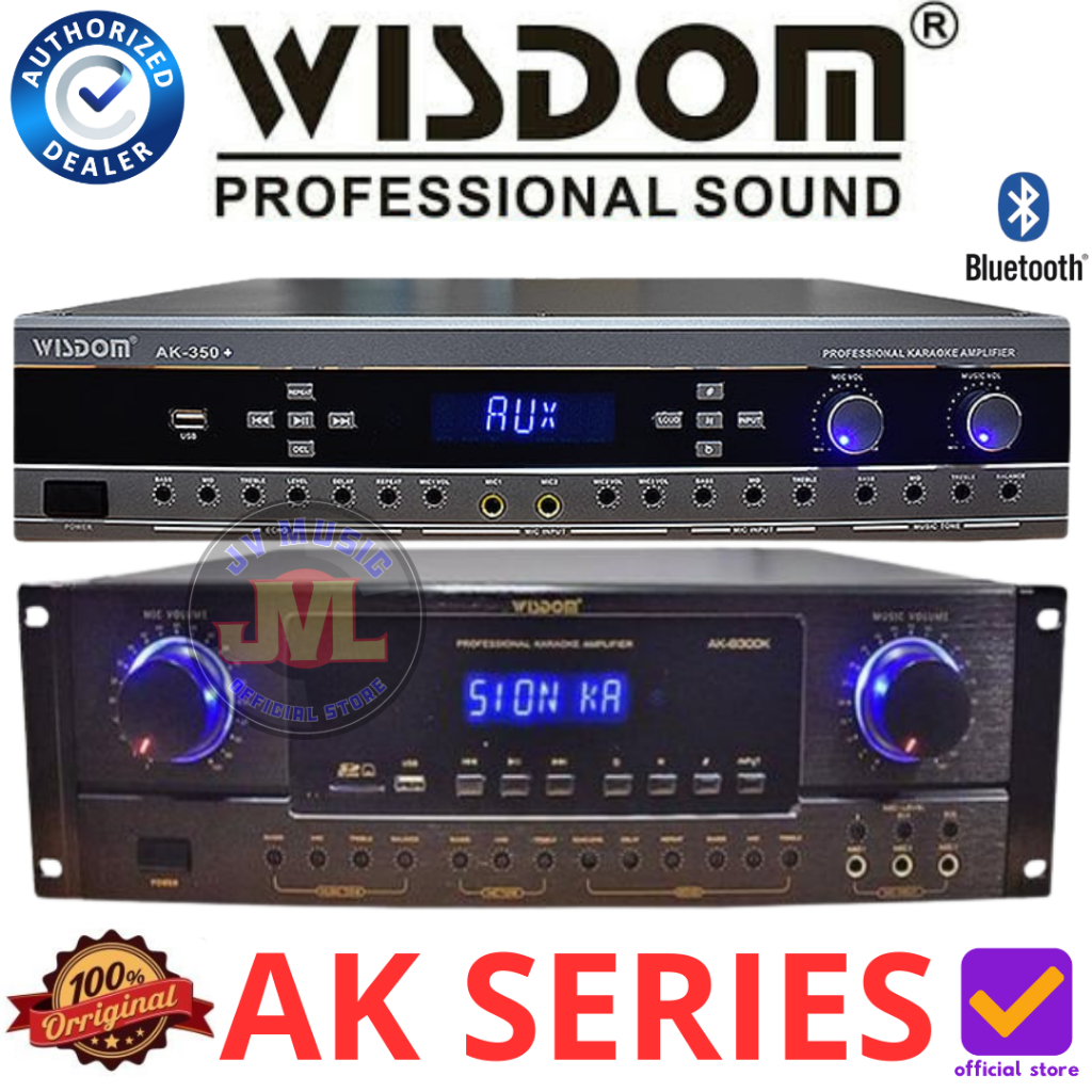Wisdom AK350+ AK8300K AK Series Power Amplifier Mixer Karaoke Wisdom AK-350+ AK-8300K