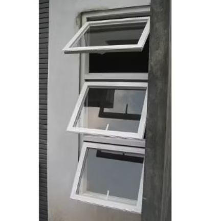 JENDELA CASEMENT ALUMINIUM 3 DAUN HIDUP BUKA JUNGKIT (INCLUDE PACKING KAYU)