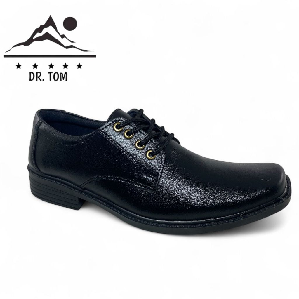 Dr.tom Sepatu Pantofel Pria Tali Hitam Formal