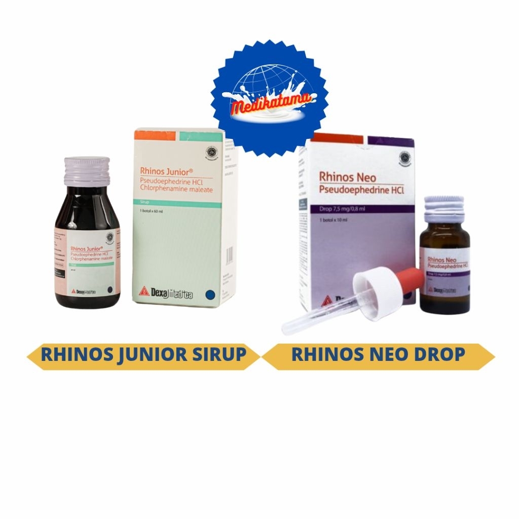 RHINOS JUNIOR SIRUP dan RHINOS NEO DROP