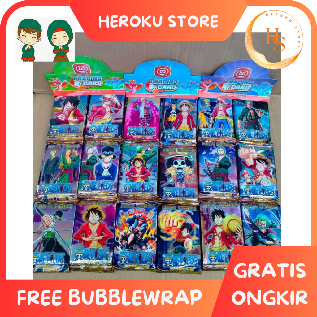 [HEROKU] Mainan Kartu Trading Card Game Kartu Koleksi DG Brainrot Tung Tung Sahur / Naruto / Mobile 