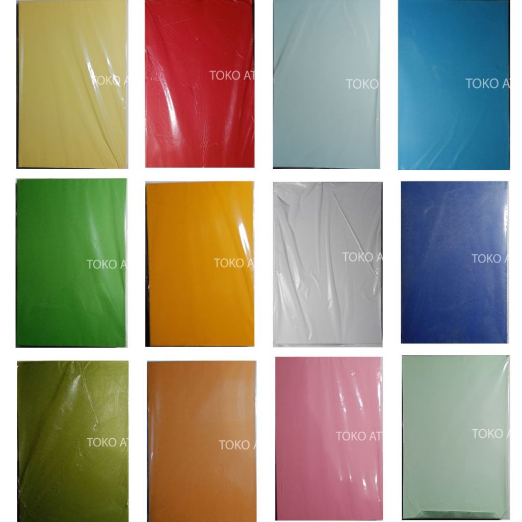 PINDO DELI Kertas Cover Jilid Brief Card BC Folio isi 100 | Kertas BC Buffalo Polos Warna