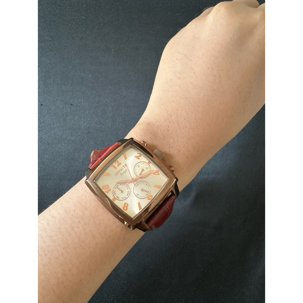 Invicta Angel Square Learher Watch