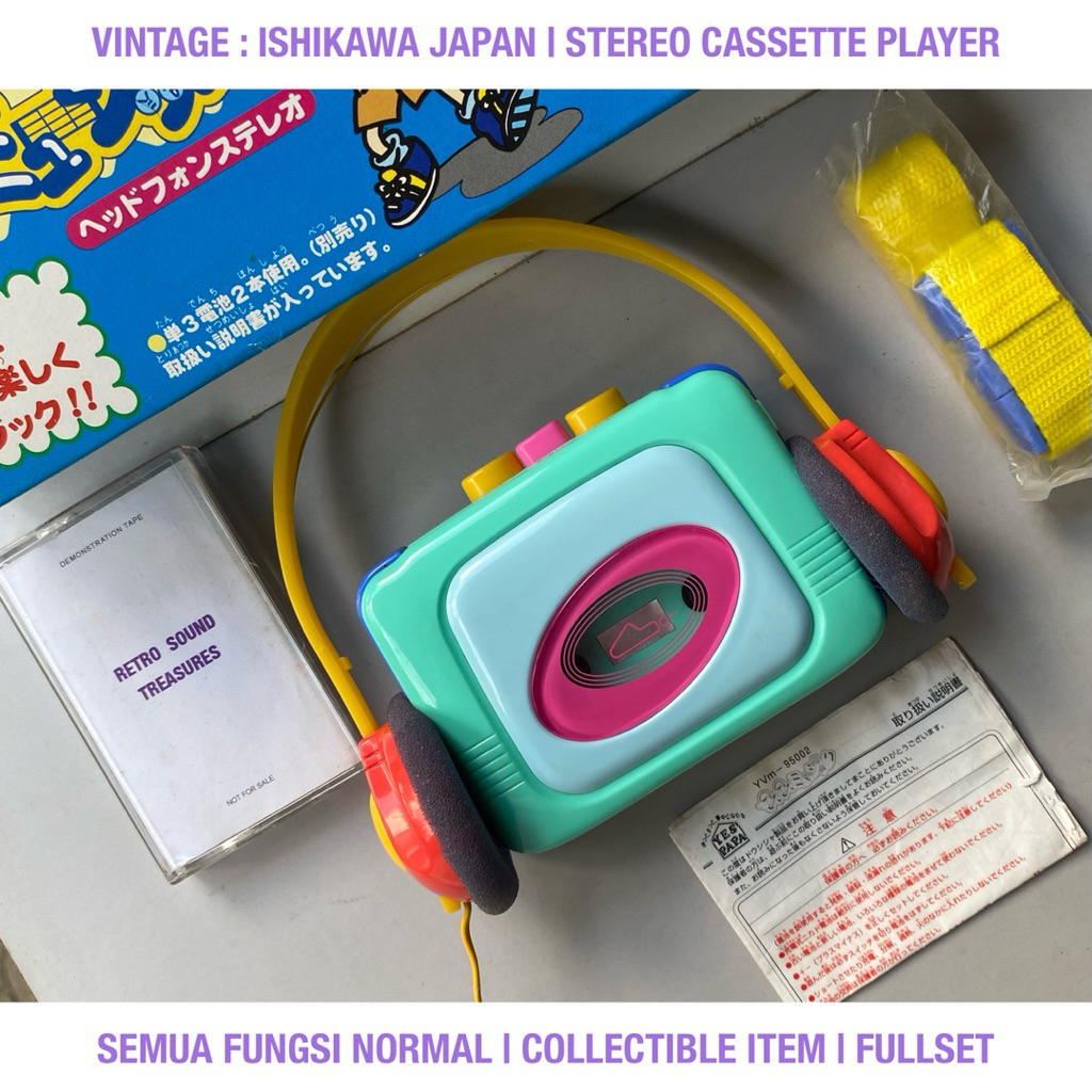 Vintage Walkman: ISHIKAWA JAPAN | Stereo Cassette Player | Rare | Pemutar Kaset
