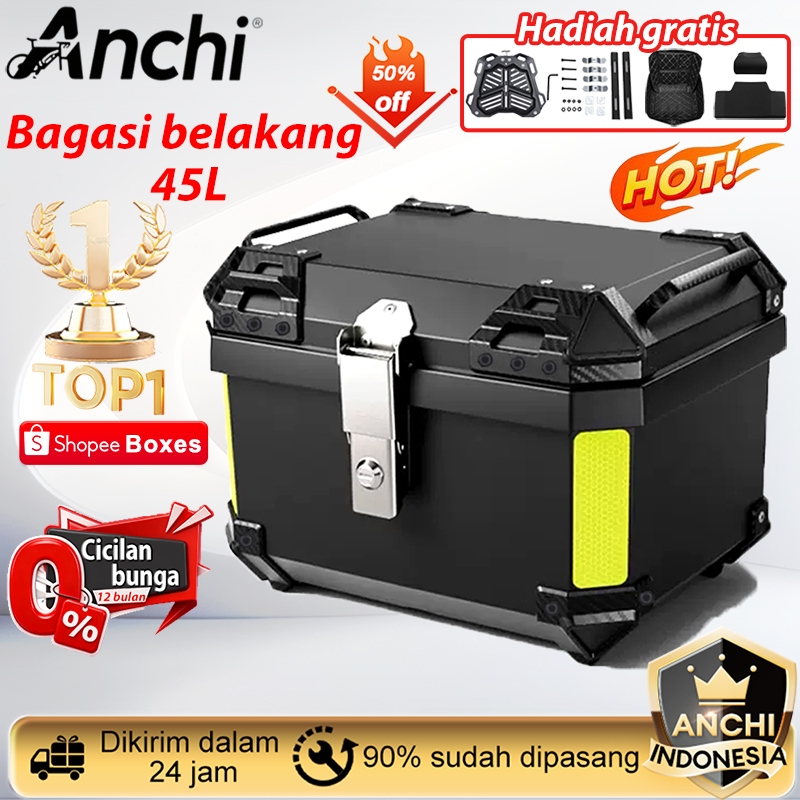 Anchi  spot  sepeda motor bagasi belakang kotak penyimpanan sepeda motor anti-aluminium bagasi cadan