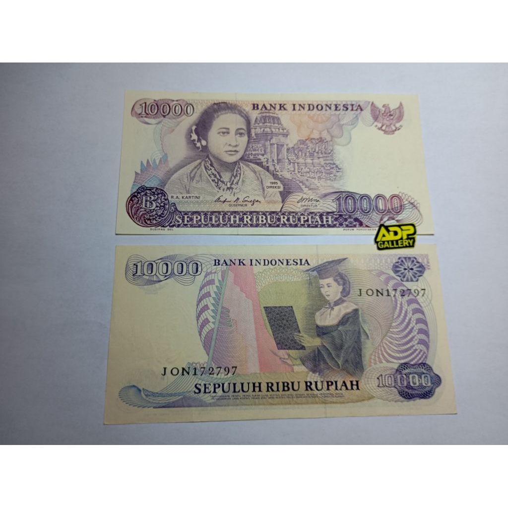Uang kuno Asli indonesia 10000 Kartini original bangus