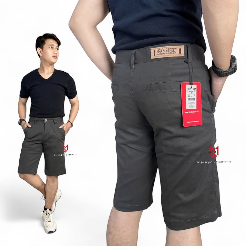 CELANA CHINOS PENDEK PRIA / ORIGINAL BRAND DISTRO / COMBED OXYGEN PREMIUM STRETCH TEBAL