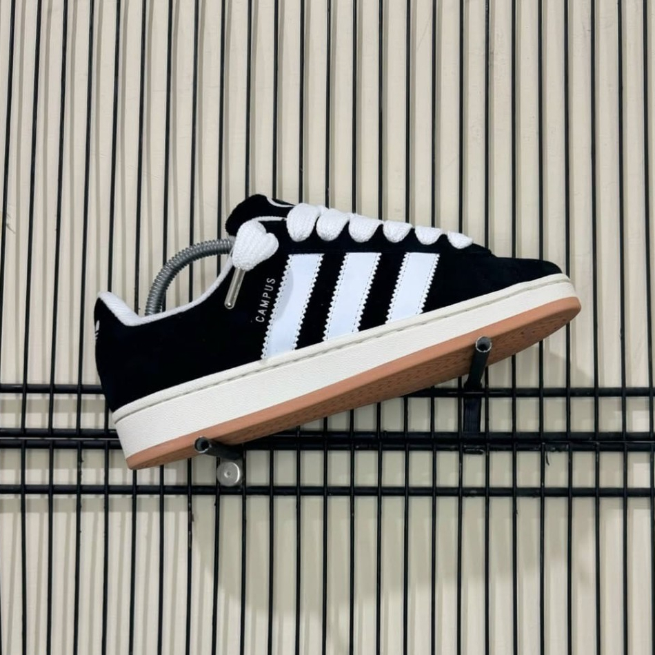 SEPATU GEMUK UNISEX CAMPUS BLACK WHITE HIGH QUALITY OOTD TRENDY UNTUK PRIA DAN WANITA