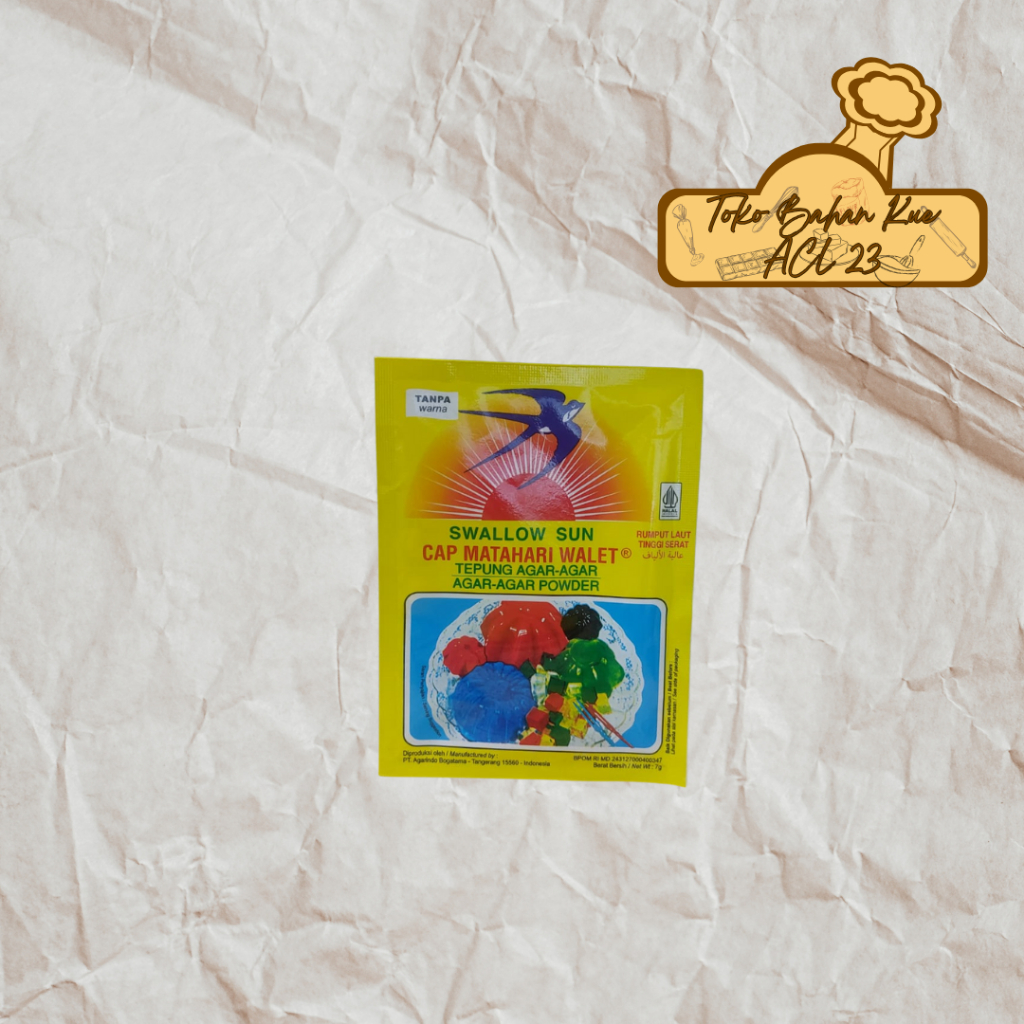 Agar Agar Putih Swallow Sun/Agar Agar Swallow Sun Plain/Agar Agar Swallow Matahari 7gr
