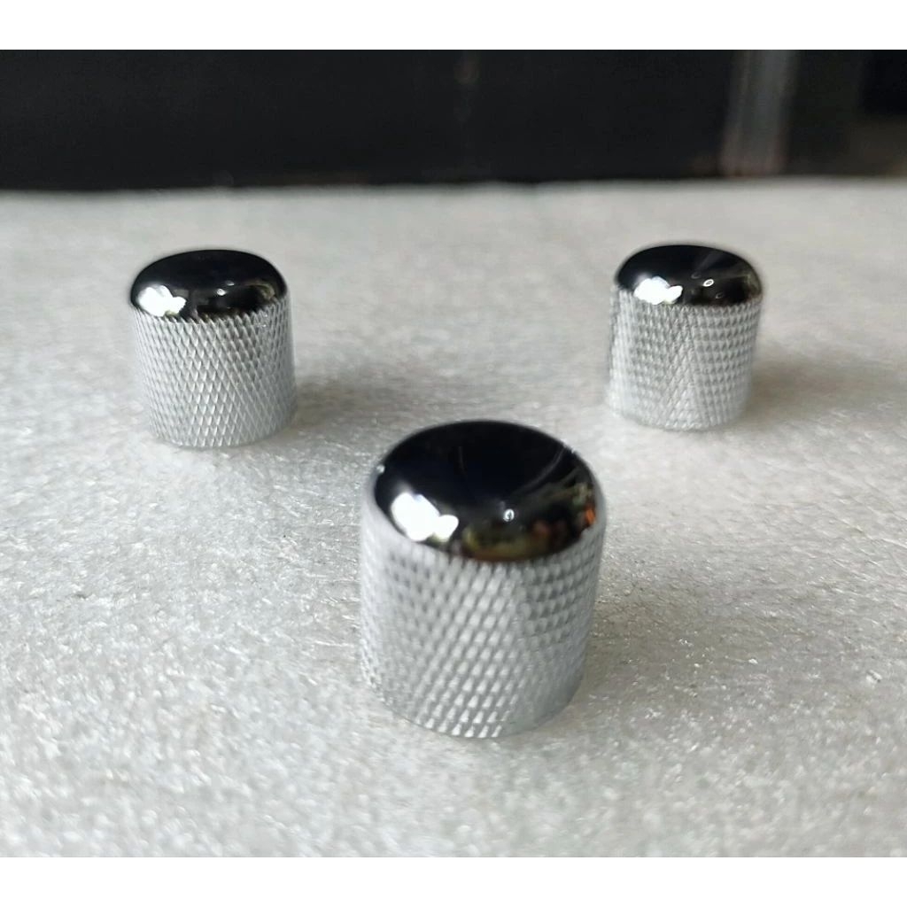 Knob Potensio Gitar Dan Bass Warna Chrome