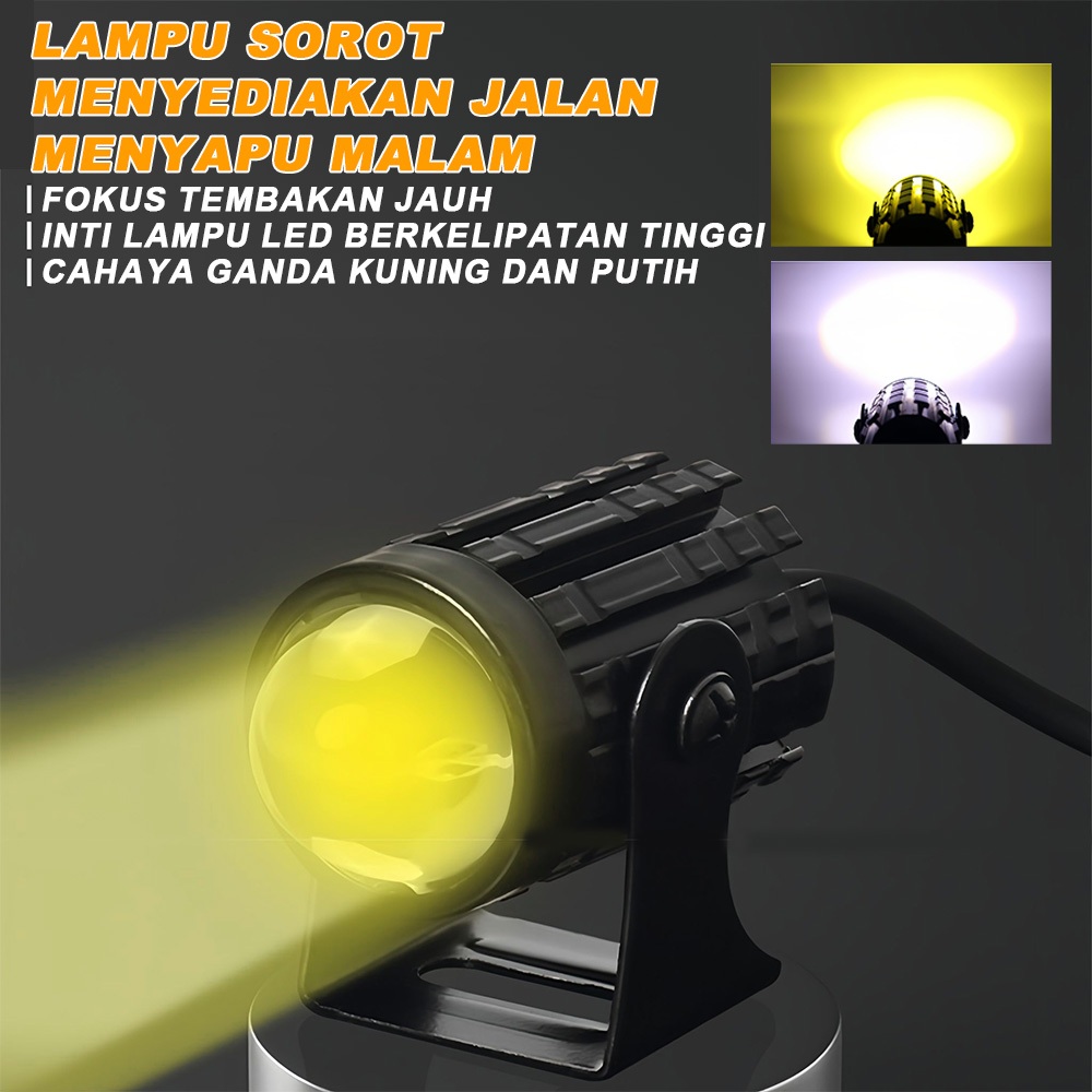 【Harga Grosir】LAMPU TEMBAK lampu d2 laser lampu sorot motor Mini d2 laser lampu laser motor lampu le