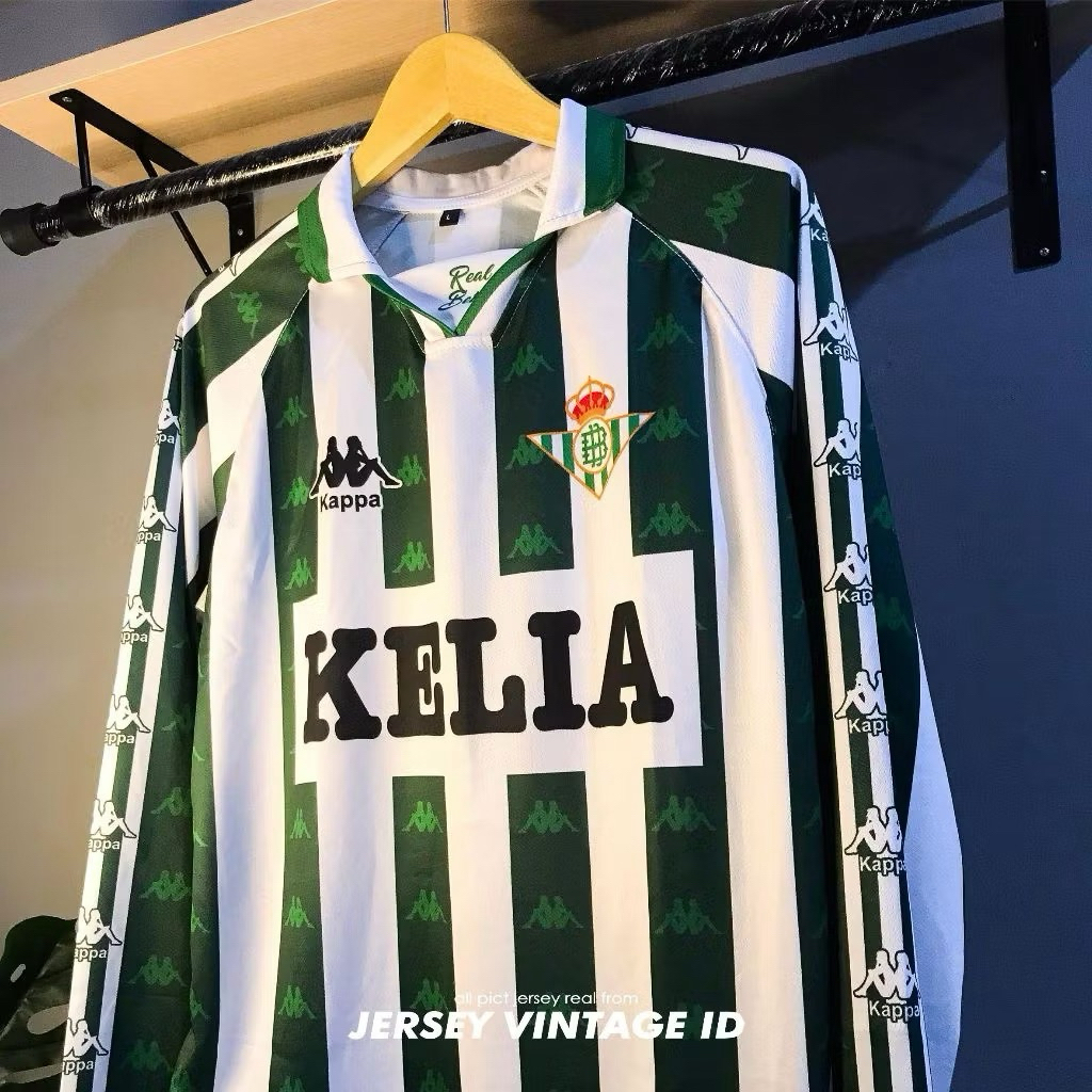JERSEY RETRO REAL BETIS 2000 HOME LENGAN PANJANG JERSEY VINTAGE
