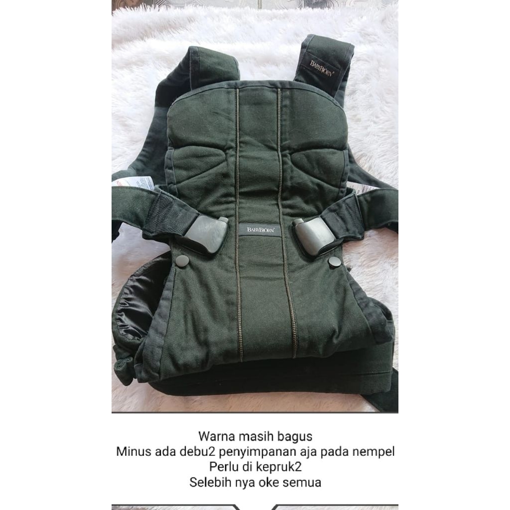preloved gendongan ssc Baby Bjorn One Cotton Katun hitam