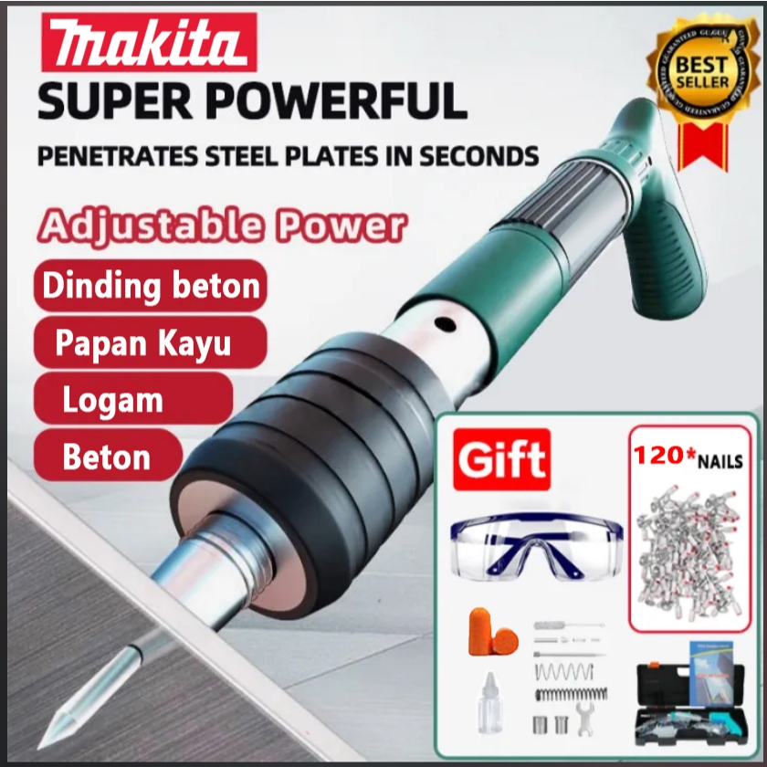 【Ready Stock+COD】MAKITA Nail gun Nail Gun Pistol Paku/Pistol Pengencang/Mesin Paku Beton Fastening G