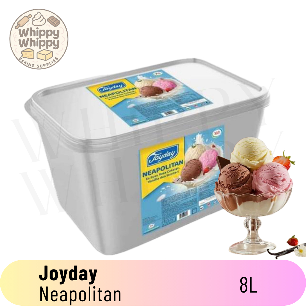 Joyday Ice Cream 8L / Joyday Neapolitan / Vanilla Ice Cream / Chocolate Ice Cream / INSTANT ONLY