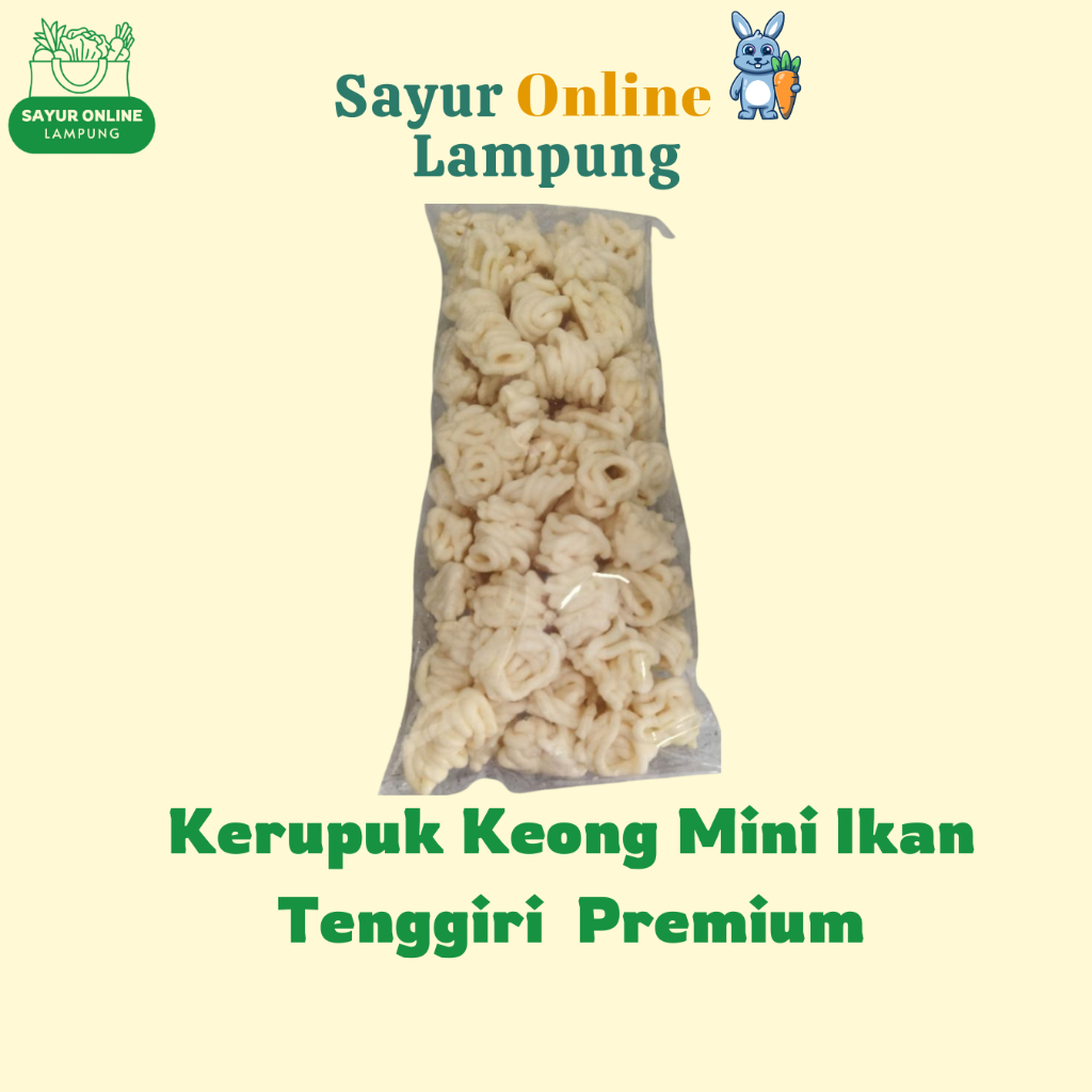 Kerupuk Mini Ikan Tenggiri  Premium - Sayur Online Lampung