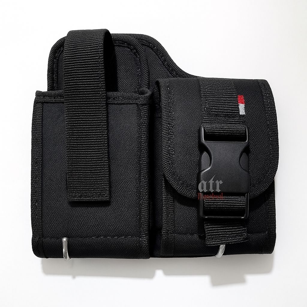 Tempat HT + Rokok pinggang pengaman klik