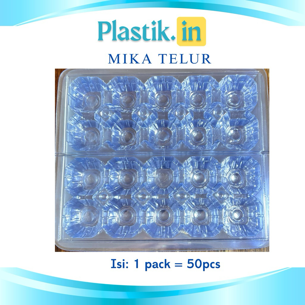 Mika telur isi 10 telur / mika plastik untuk telur / wadah telur
