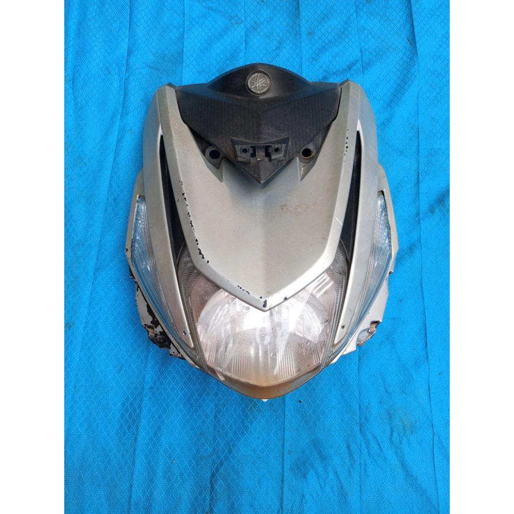 temeng depan set Yamaha Mio M3 Original / tameng dada set reflektor Mio M3 Original copotan