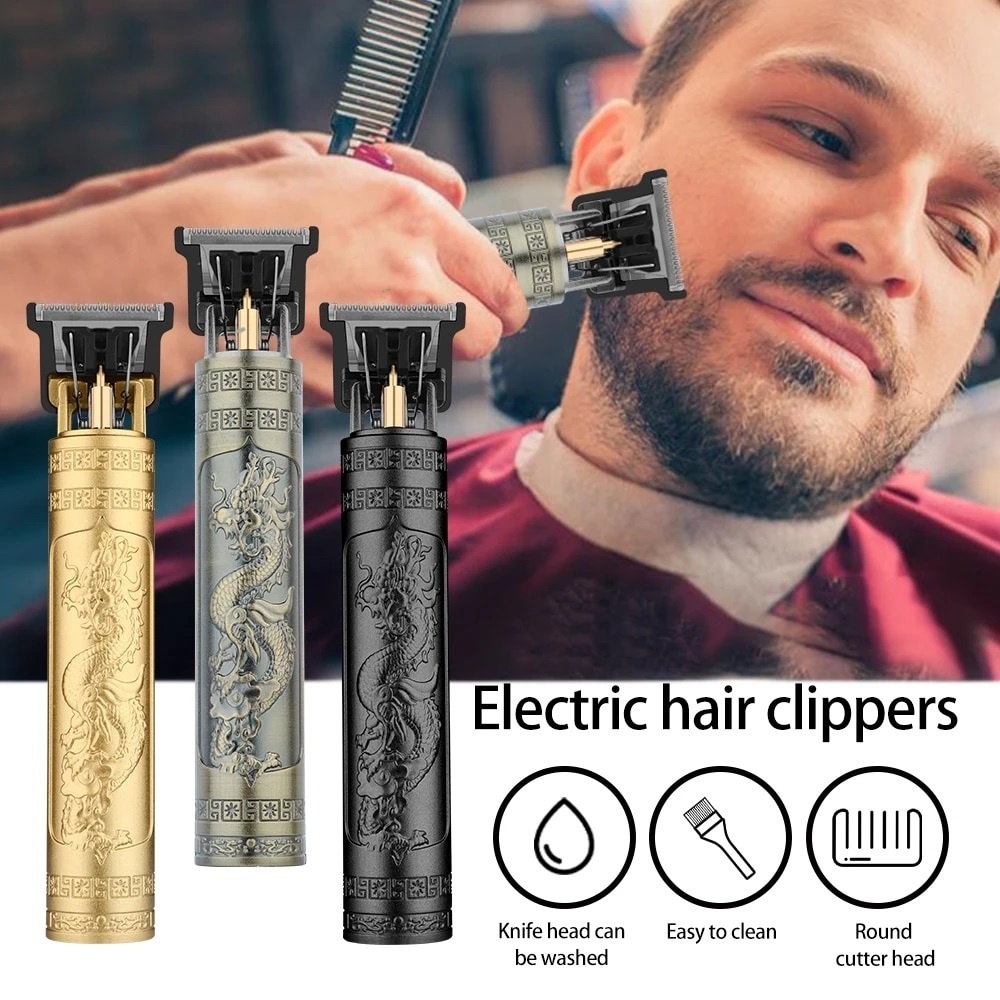 Alat Cukur Elektrik Dragon Ukir Rambut Clipper Trimmer Carving Hair — 6