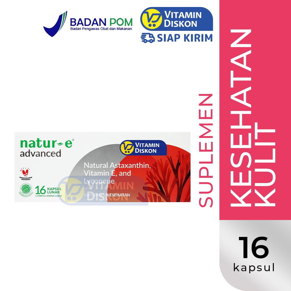 NATUR-E ADVANCE ASTAXANTHIN VITAMIN E, AND LYCOPENE | MEMELIHARA KESEHATAN KULIT