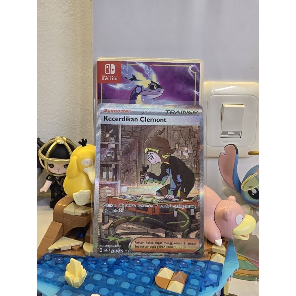 Trainer Supporter Kecerdikan Clemont SAR Pokemon Indonesia SV8A Terastal Festival