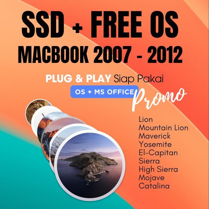 UPGRADE SSD Macbook Macbook Pro 2007 - 2012 FREE OS Siap Pakai