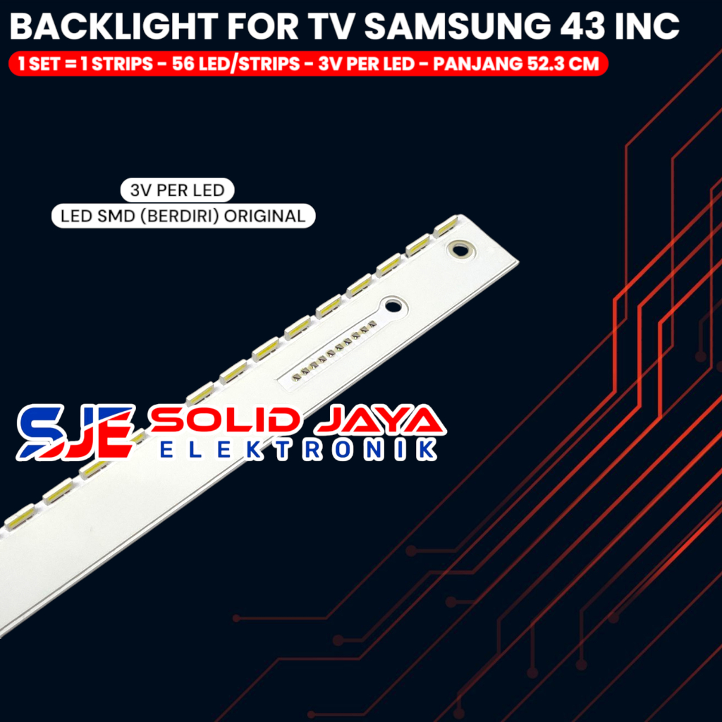 CUCI GUDANG BACKLIGHT TV LED SAMSUNG 43 INC UA 43M5500 43K5500 43M5650 43M5505 AK 43M5500AK