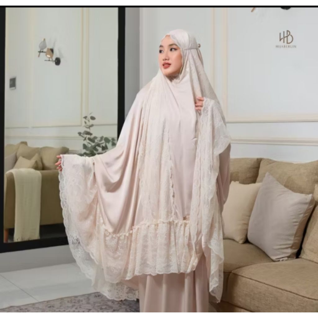 Mukena Artis, Premium & Exclusive - Rayya 2.0 Prayer Set Pearl Haji & Umroh