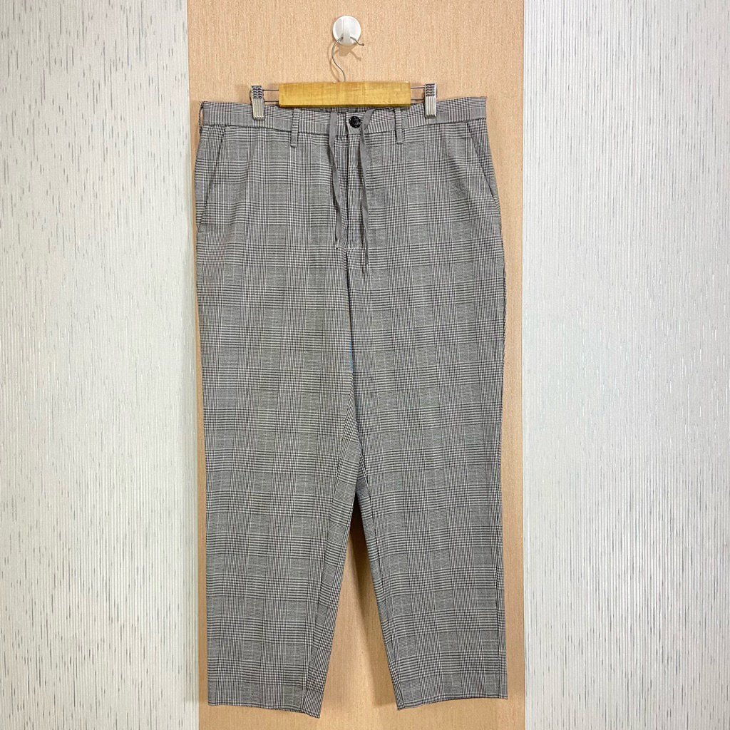 Ankle Pants Tartan GU by UNIQLO / Celana Panjang Pria / JP352 / Size 33-34