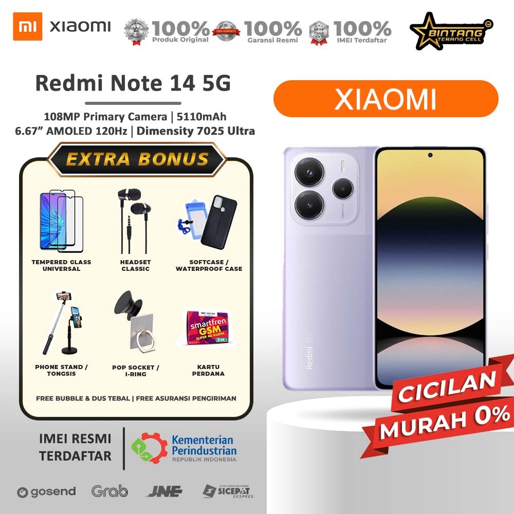 xiaomi redmi note 14 5G ram 12/512gb ram 8/256gb redminote 14 4G ram 8/256gb ram 8/128gb garansi res