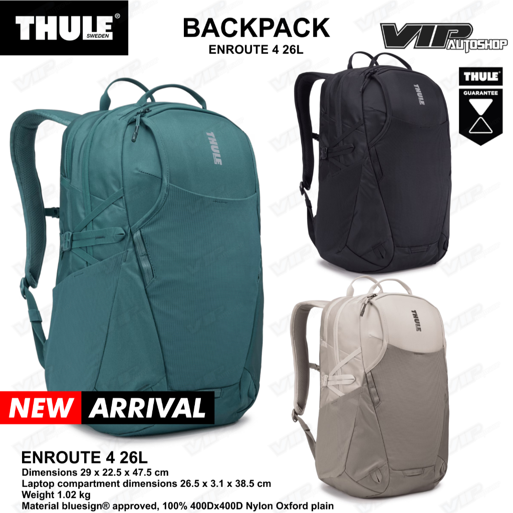 Thule EnRoute 4 Tas Laptop Ransel Backpack Outdoor Original 26L 15,6 Inch Sekolah Kuliah