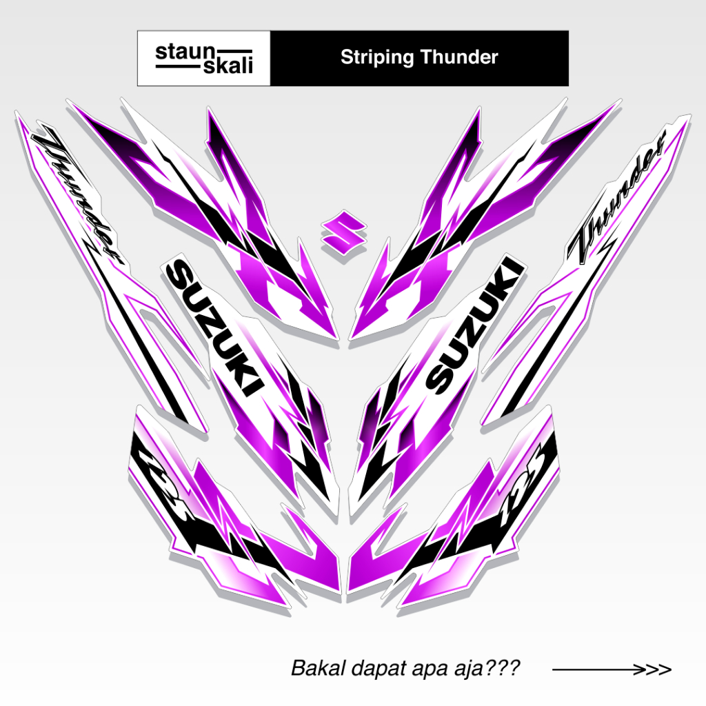 Striping Suzuki Thunder 125 Variasi (2) 2008 2009 2010 2011 2012