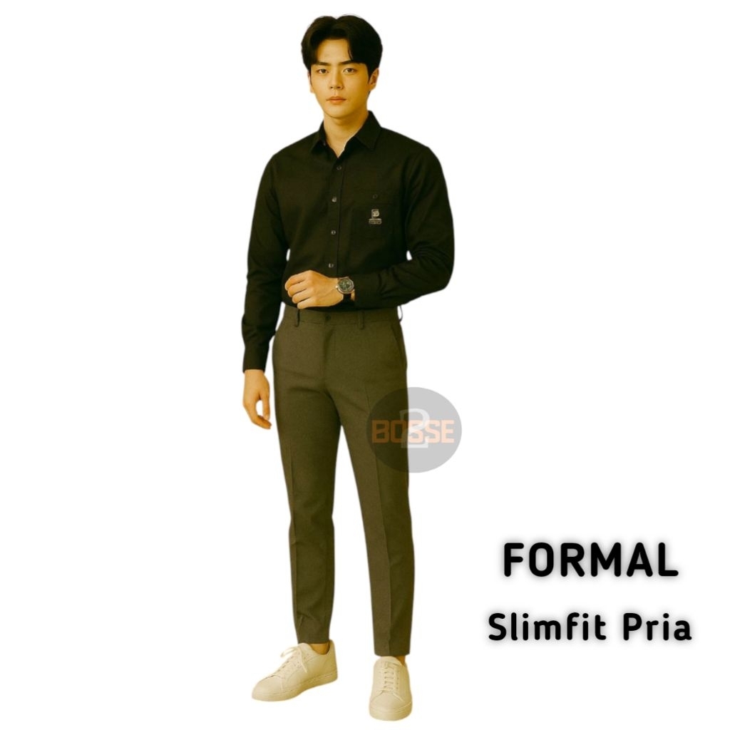 -Bosse2- Celana Panjang Formal Pria/ Celana Formal Slimfit Pria/ Celana Formal Pria