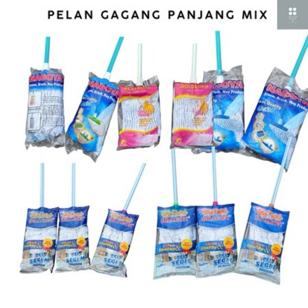 Pelan Lantai Pel Lantai Panjang Pel Lantai Gagang Pel Lantai set + Gagang