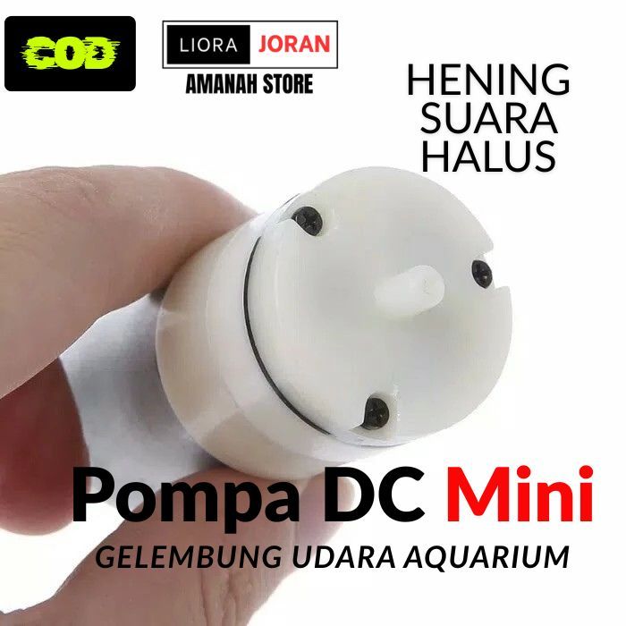 Mini Air Pump Pompa Udara 3V - 12V DC / Dinamo Aerator Micro Gelembung Udara Aquarium