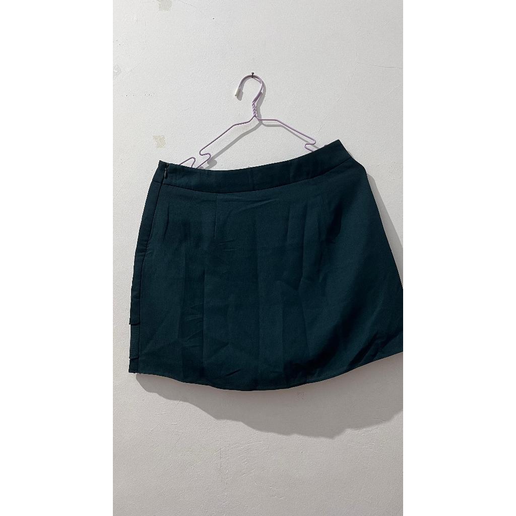 prelove rok celana warna hijau botol second